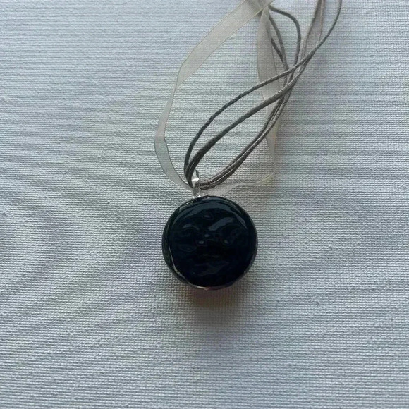 Vintage Murano Glass Flower Pendant Necklace - Picture 8 of 8